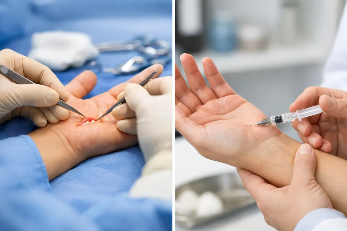 Carpal Tunnel Release vs Injection Compared